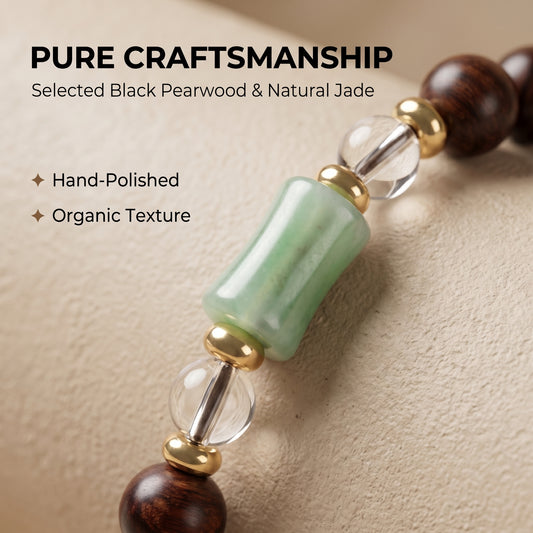 Black Rosewood Beaded Bracelet for Men and Women, Natural Wood Bead Wrist Jewelry with Polished Beads, Modern Grounded Style for Daily Outfits, Meditation, Layering, and Gift Styling