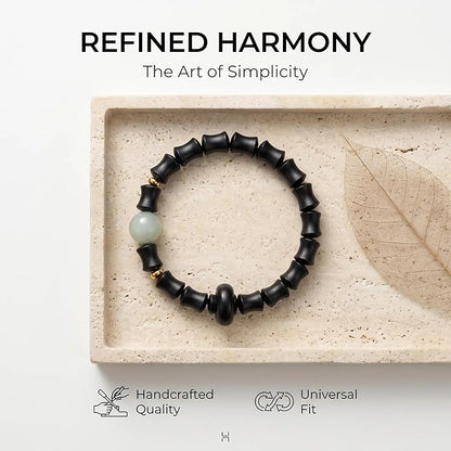 jamow Natural Wood Beaded Bracelet for Men and Women