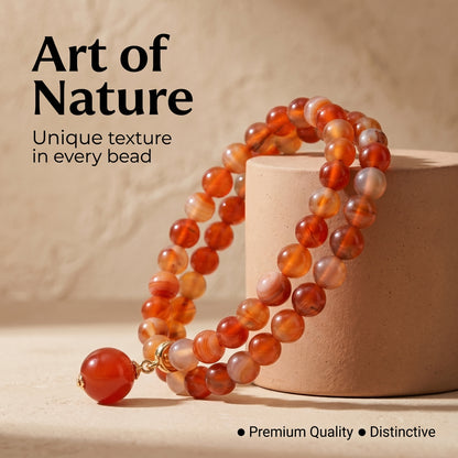 Icy Color Agate Double Wrap Bracelet for Women, Natural Stone Bead Wrist Jewelry with Polished Beads, Natural Polished Style for Daily Outfits, Meditation, Layering, and Gift Styling