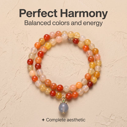 Pastel Golden Silk Jade Double Wrap Bracelet for Women, Natural Stone Bead Wrist Jewelry with Polished Beads, Natural Polished Style for Daily Outfits, Meditation, Layering, and Gift Styling