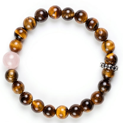 Yellow Tiger Eye Beaded Bracelet for Women, Natural Stone Bead Wrist Jewelry with Polished Beads, Golden Polished Style for Daily Outfits, Meditation, Layering, and Gift Styling