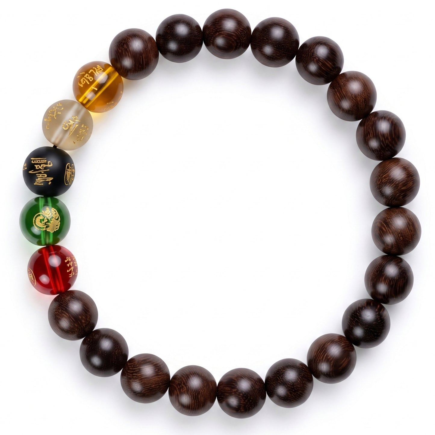 Golden Sandalwood Beaded Bracelet for Men and Women, Natural Wood Bead Wrist Jewelry with Polished Beads, Earthy Minimalist Style for Daily Outfits, Meditation, Layering, and Gift Styling