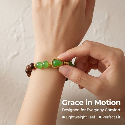 Wenge Wood Beaded Bracelet for Men and Women, Natural Wood Bead Wrist Jewelry with Polished Beads, Earthy Minimalist Style for Daily Outfits, Meditation, Layering, and Gift Styling