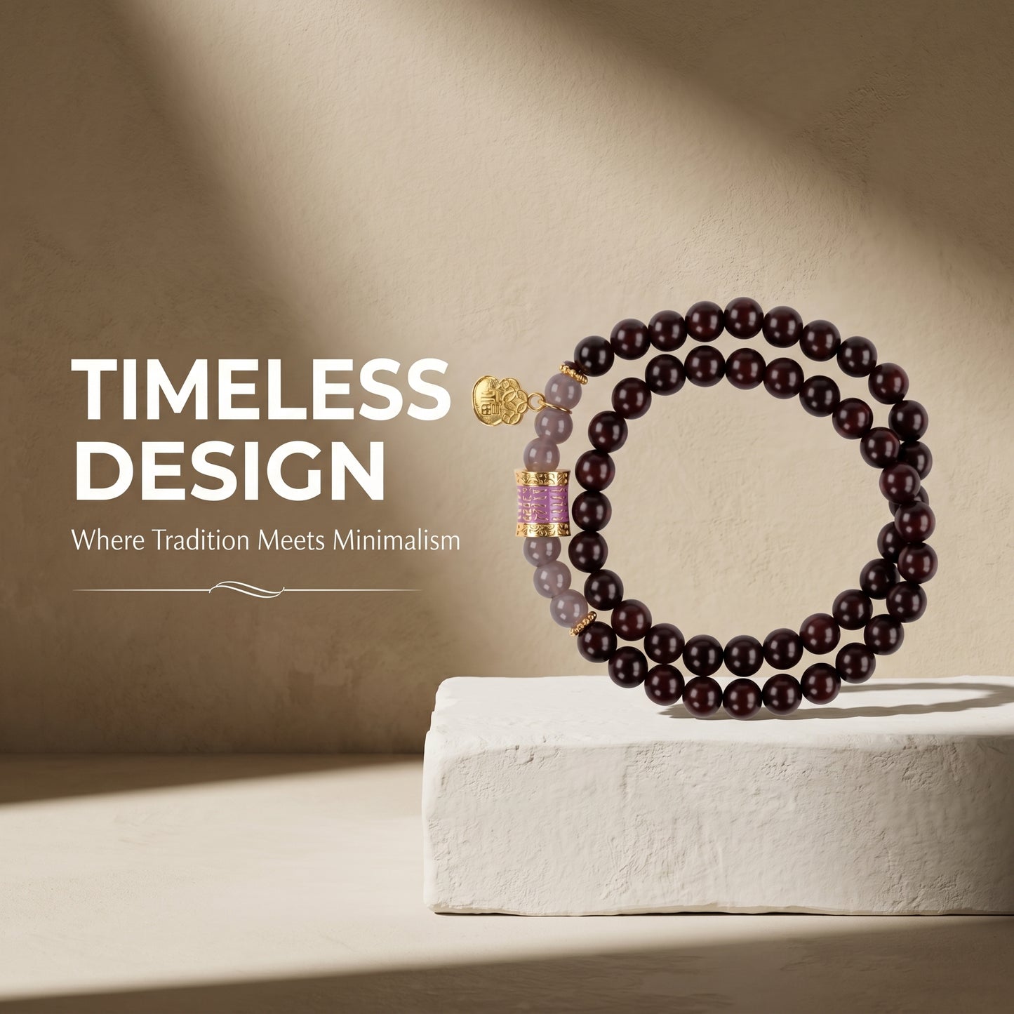 Blood Sandalwood Beaded Bracelet for Men and Women, Natural Wood Bead Wrist Jewelry with Polished Beads, Warm Confident Style for Daily Outfits, Meditation, Layering, and Gift Styling