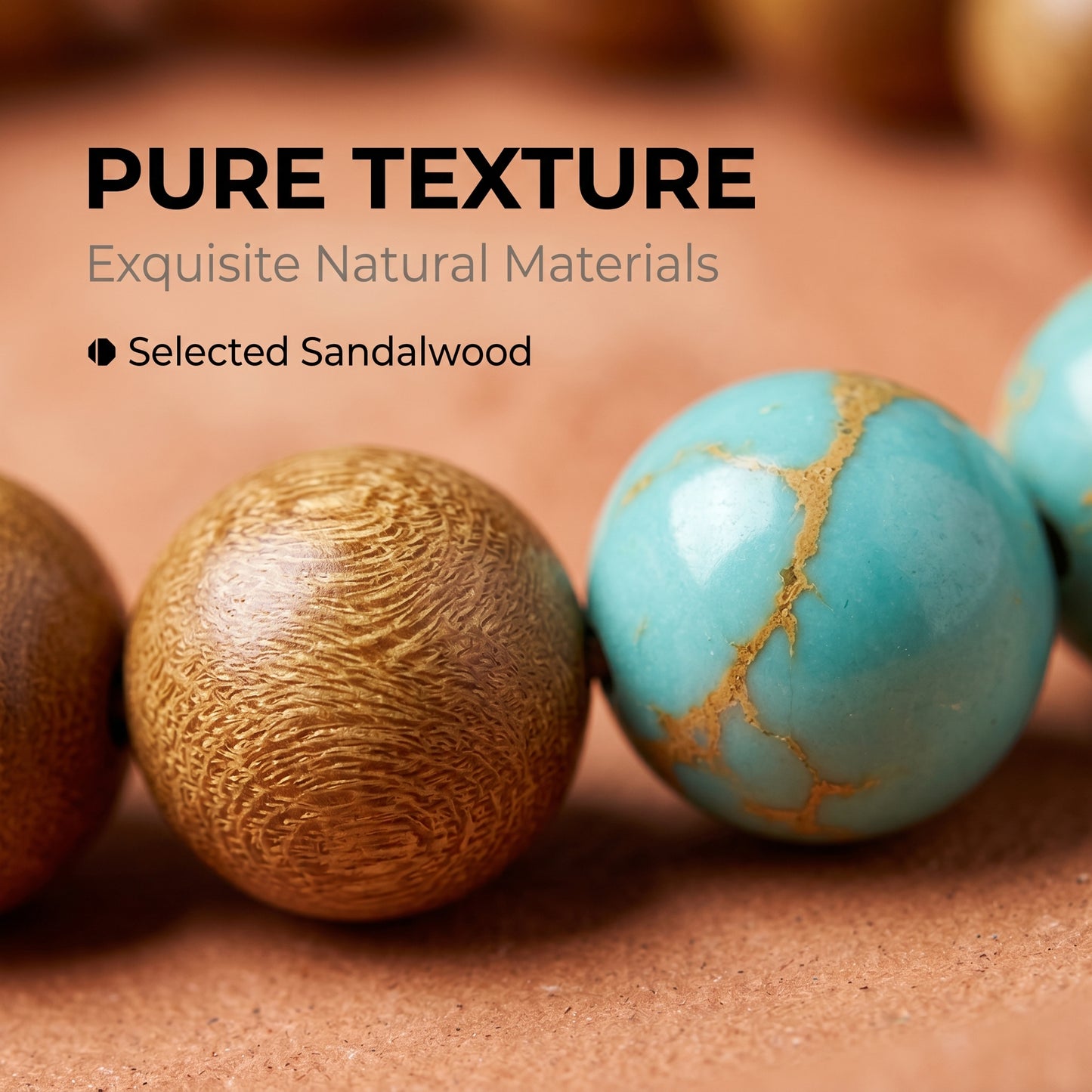 Golden Sandalwood and Shoushan Stone Beaded Bracelet for Men and Women, Natural Wood and Stone Jewelry with Polished Beads, Earthy Minimalist Style for Daily Wear, Meditation, Layering, and Gifts